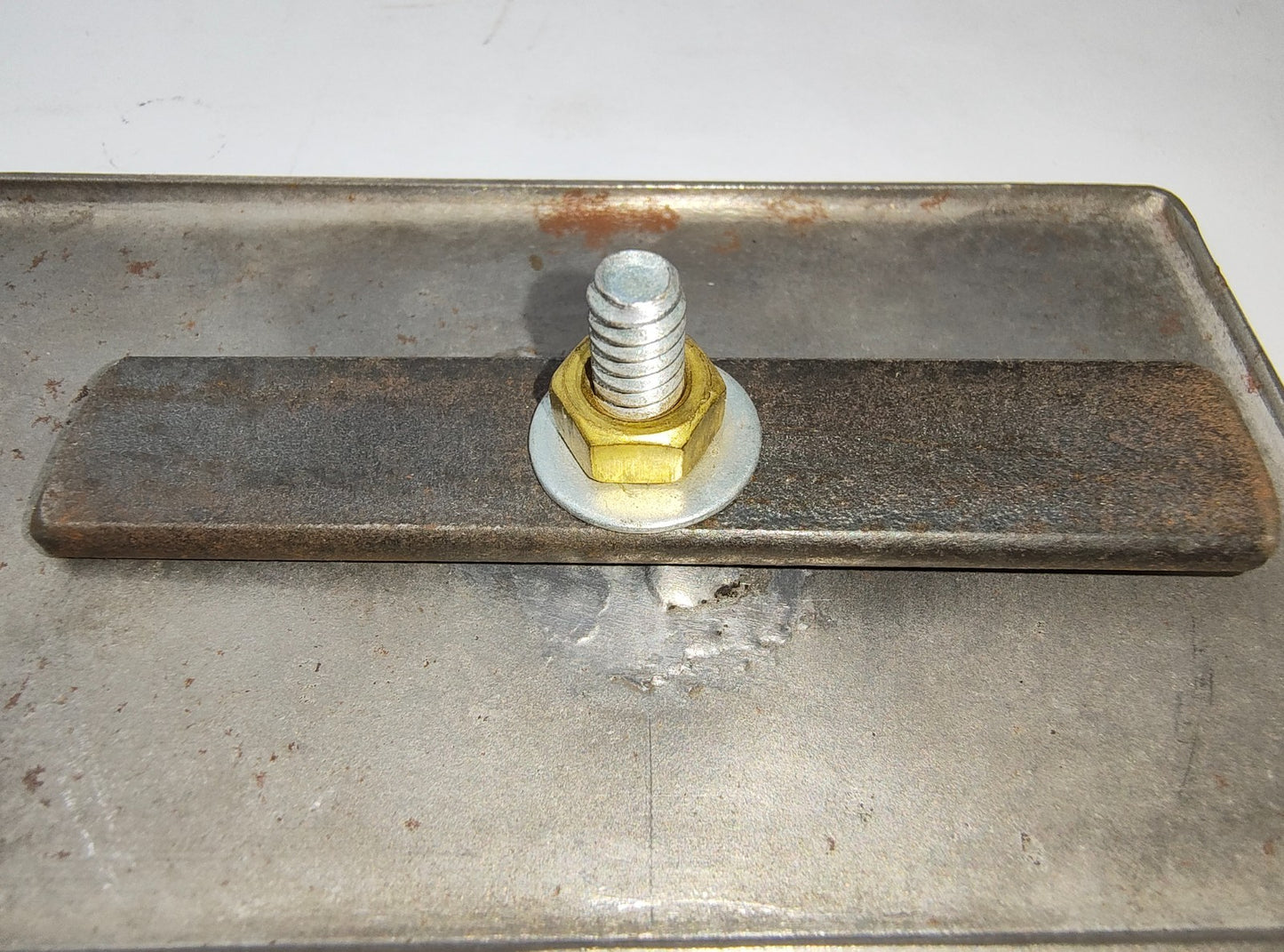 Radio Blanking Plate bare metal inc mounting tags nuts & washers 472-030 / ARH595
