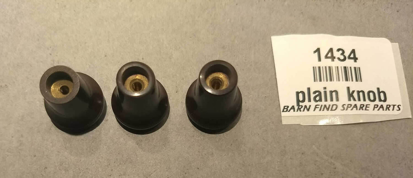 Original Lucas Threaded panel knob - with plain top. NOS. Different threads.1