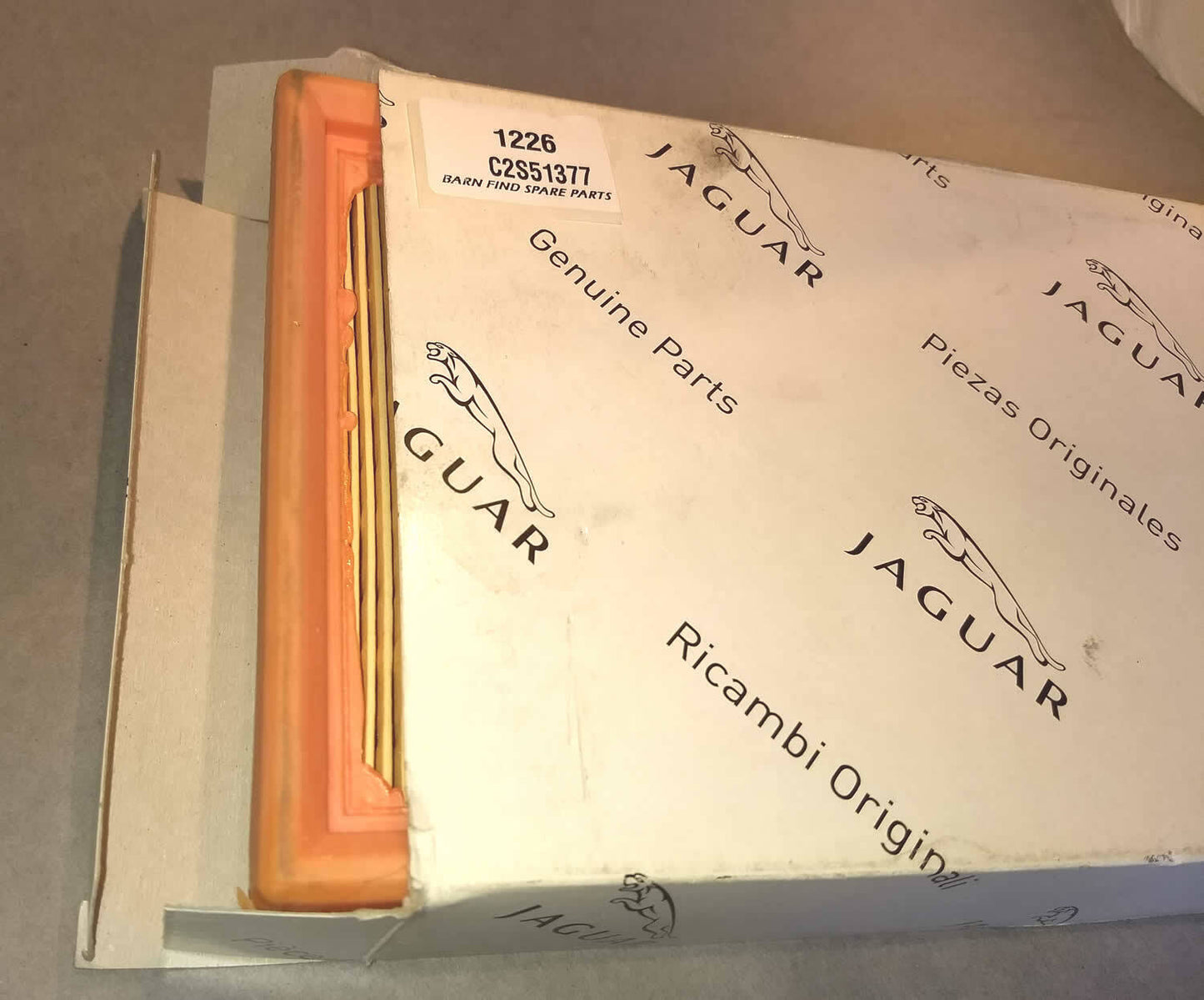 Jaguar Air Filter C2S51377 NOS1