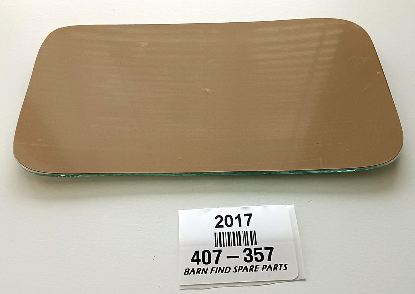 Glass Mirror Convex Lens, rounded corners. New Old Stock, 407-357. To Suit MG1