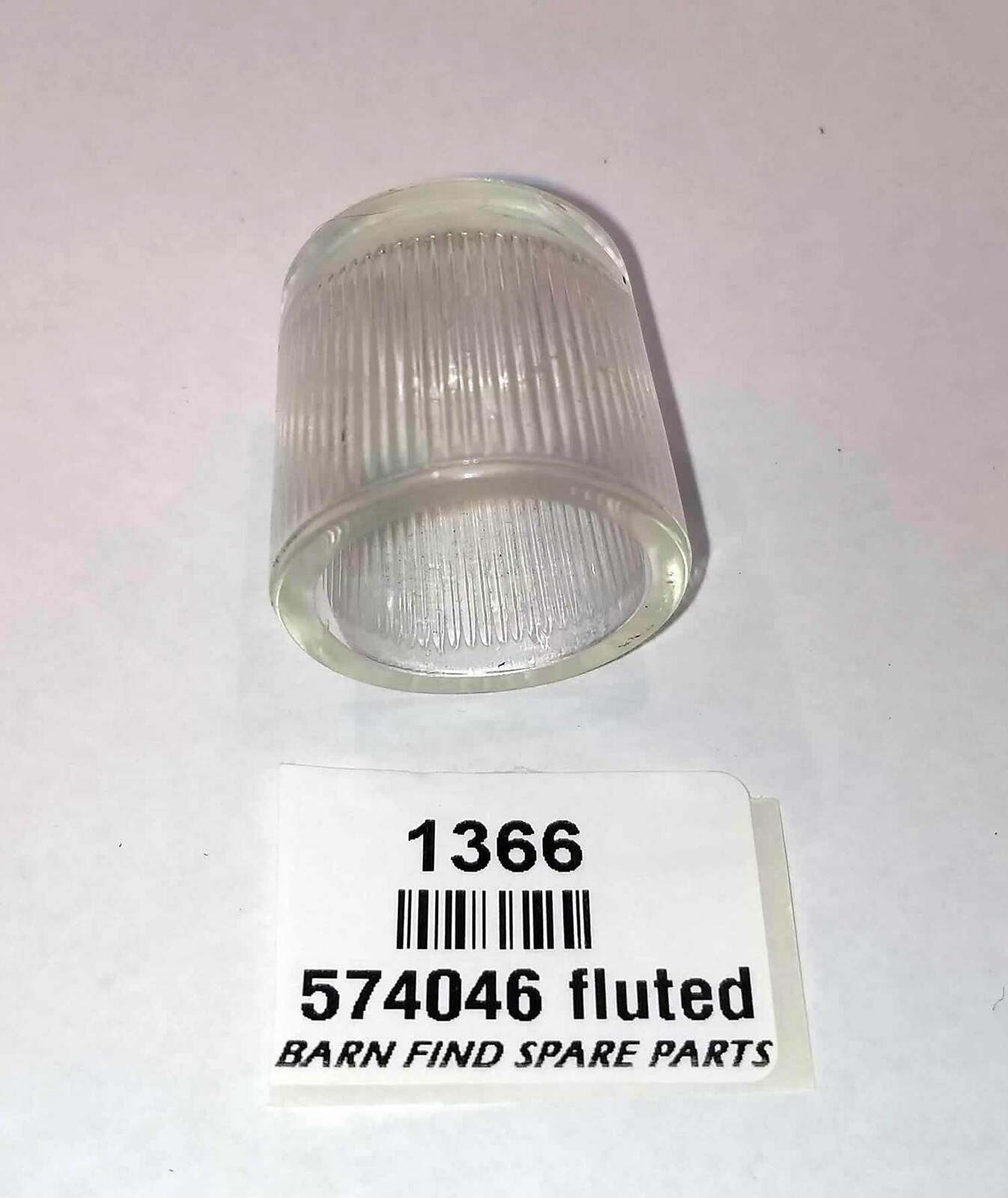 Lucas Number Plate Lens 574046 Used - Fluted Cylindrical Clear Glass1