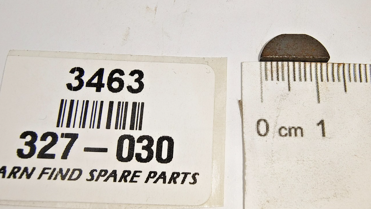 Woodruff Key 1/2"x 1/8 " 327-030 New Old Stock To Suit various1
