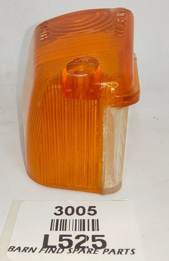 Lucas Original used tail / number plate lens orange / amber & clear plastic L52510