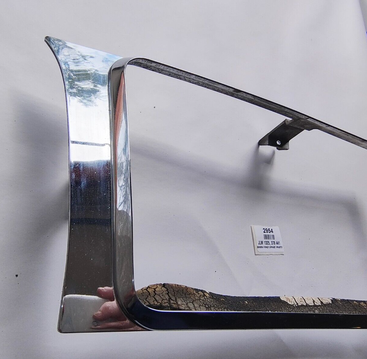 Original Jaguar XJ40 Daimler Headlight Chrome right Surround Bezel Trim JLM 13256