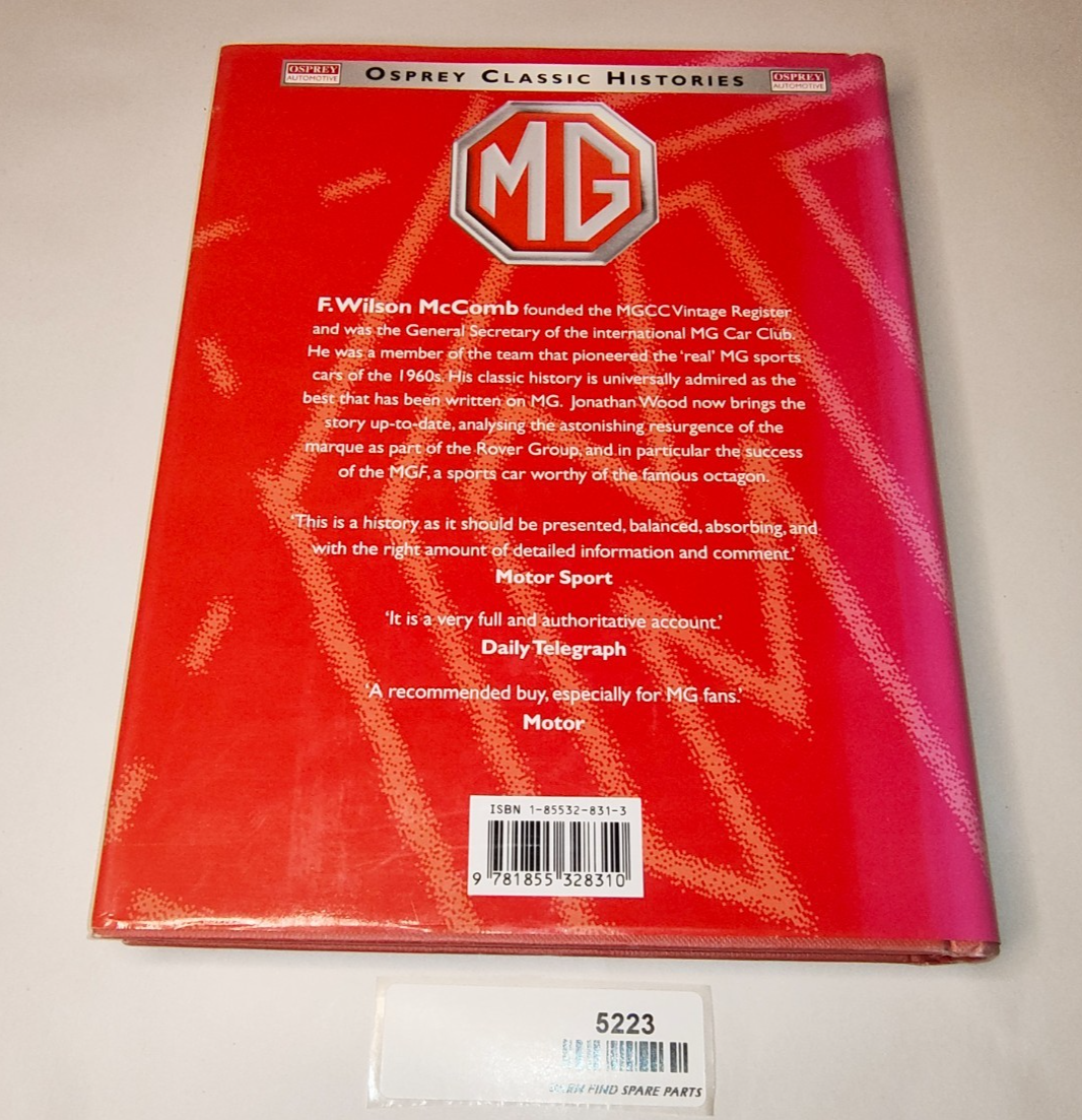 MG by McComb 1998 third edition hardcover book good pre-owned condition14