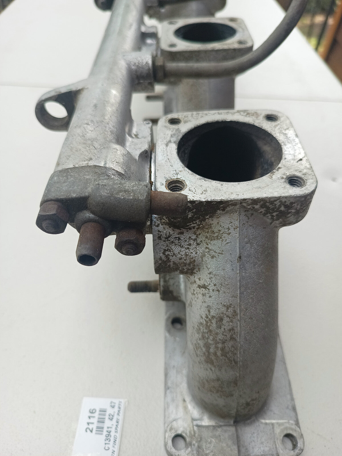 Triple SU Jaguar 3.8 Litre three branch inlet Manifold C13941, C13942, C19347. 7