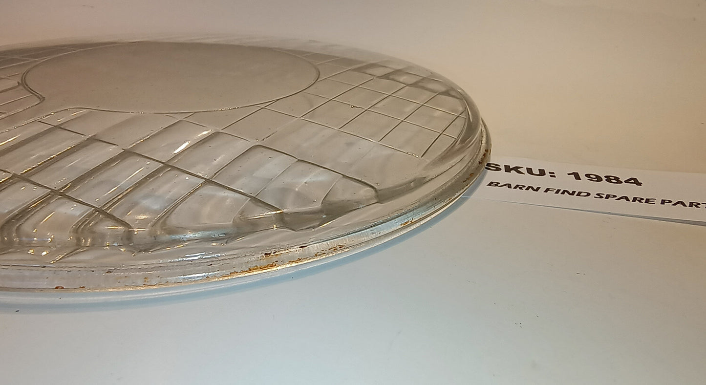 Genuine Original USED 37-0461 Lucas J Lamp 7 inch Flat Headlight Glass Lens M52