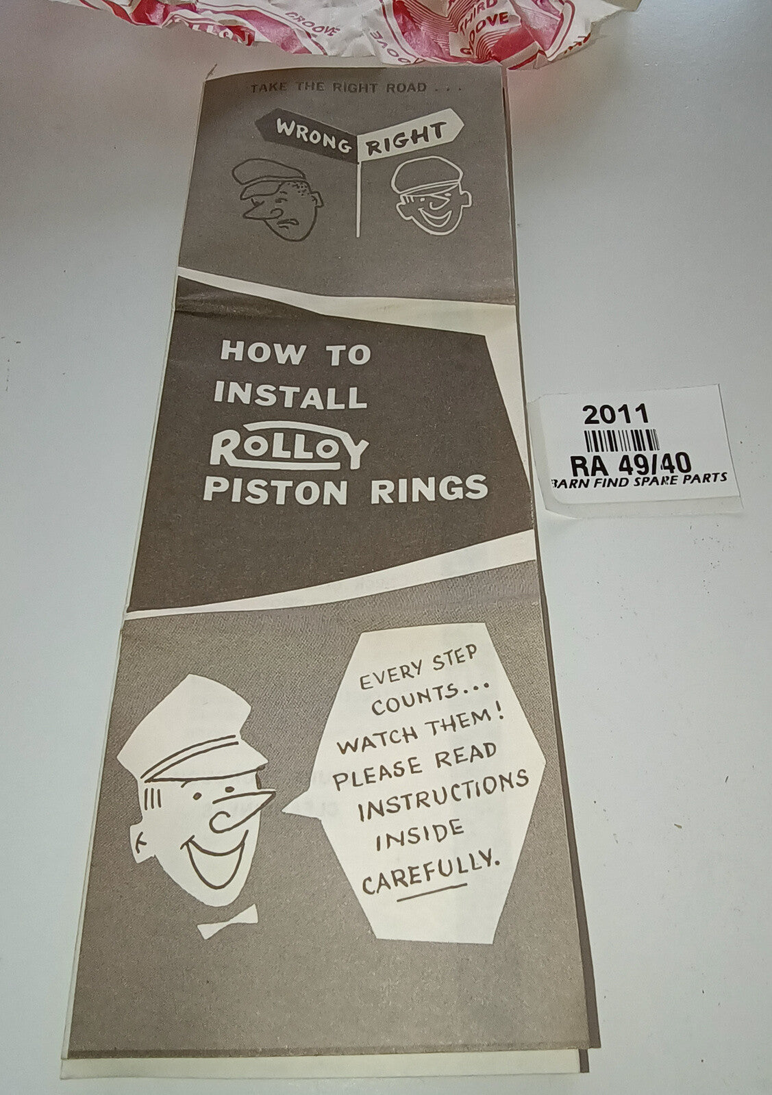 Original New Old Stock RA 49 40 piston ring set - Rover / British Leyland5