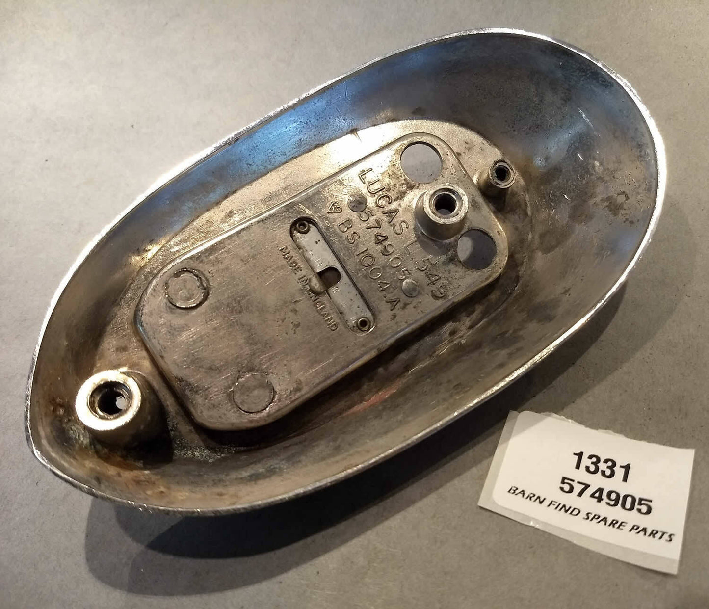 Lucas Tail Light housing 574905 Left To Suit AC Aceca, Bugeye Sprite, Morris Min2