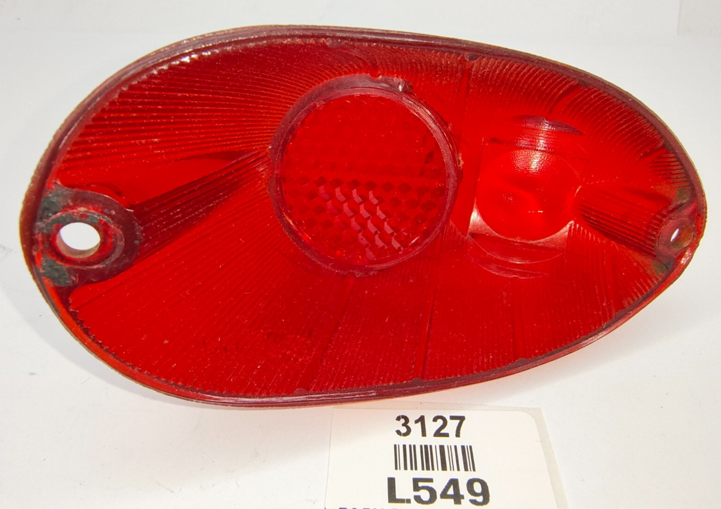 Original used Lucas L549 Rear Light Lens - Suits Morris Minor MGA Triumph TR39