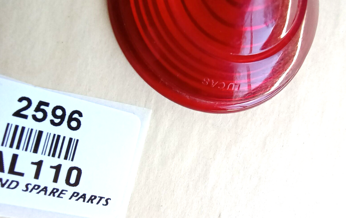 Original Lucas Australia L110 small Red plastic lens6
