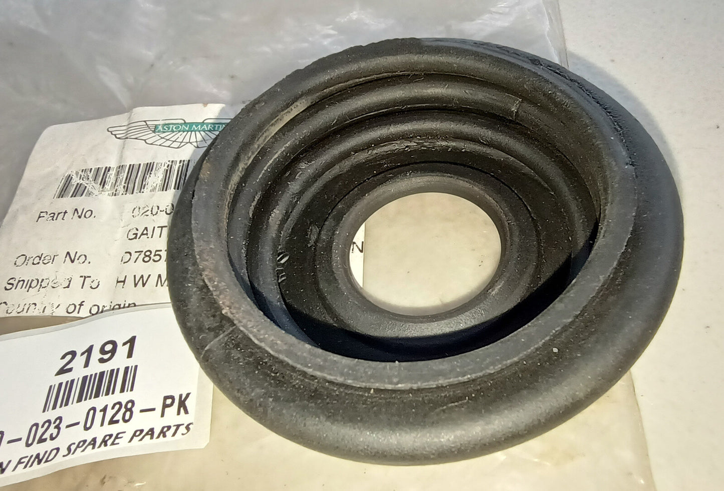 Kingpin Rubber Gaiter, 020-023-0128-PK, Suit Aston Martin, New Old Stock.2