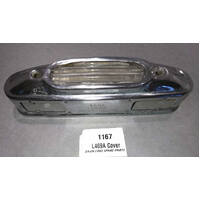 Lucas Original Tail & Reversing Light L469A chrome cover, this is a USED item with ripple frosted glass.
