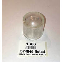 Lucas Number Plate Lens 574046 Used - Fluted Cylindrical Clear Glass