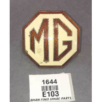 MG Medallion radiator grille badge Brown and Cream E103