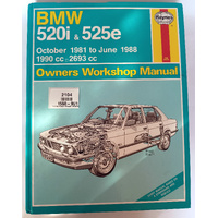 HAYNES OWNERS WORKSHOP MANUAL FOR BMW 525e & 520i Used
