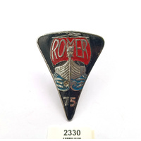 Original Rover 75 enamel/painted Emblem. Late 1940's, Good Used Condition.