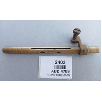 SU Brass USED Throttle Stop Left Hand & Spindle AUC 4709, Used Condition