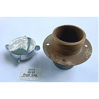 Chrome Fuel filler Cap and neck. Used.