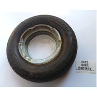 Vintage GOODYEAR G800 +S Rubber Car Tyre & glass Cigarette Ashtray