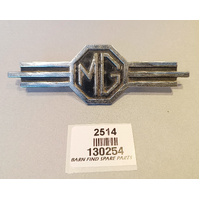 Original J Fray Ltd MG emblem black and chrome 130254 Used