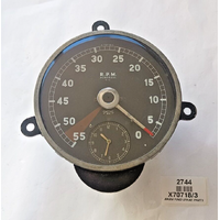 Original Smiths Tachometer rev counter with clock Jaguar XK Mk VII X70718/3