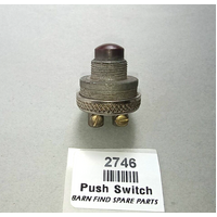 Vintage red/brown Bakelite Push button starter ignition switch screw connectors