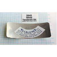 TECALEMIT Oil Filter DECAL - MGB Roadster & MGBGT 18GD-18GG Eng 1962-80