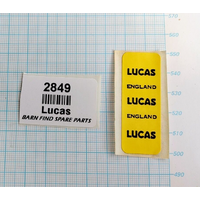 LUCAS England sticker - yellow and black