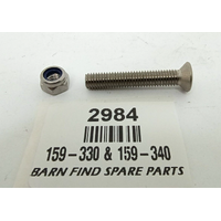 Number plate license plate lamp Screw 159-330 long 10-32 X 1.25" Round head +nut