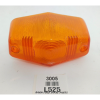 Lucas Original used tail / number plate lens orange / amber & clear plastic L525