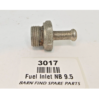 SU Carburettor NOS Fuel Bowl narrow bolt push on clamp style straight 9.5mm 3/8"