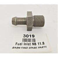 SU Carburettor NOS Fuel Bowl narrow bolt push on clamp style straight 11.8mm 1/2