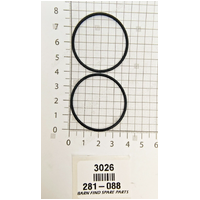 Parking lamp lens ring set - 2 rings O ring Side Lamp MG TC TD TF 281-088 NOS