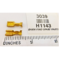 Terminal Open Barrel 4.8mm Receptacle New Old Stock H1143 x 2 Utilux