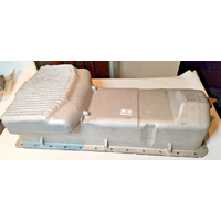 Factory original used Jaguar alloy oil sump pan. Part Numbers:  C24502/1C C20798