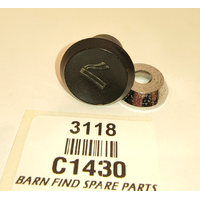 Original used early Jaguar XK120 cigarette cigar lighter knob & bezel C1430