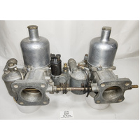 Set of original SU H6 1 3/4" AUC 6040 AA 4067 fixed jet Carburettors