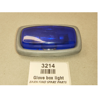 Original Jaguar Mk2 S Type Daimler BLUE GLASS Glove Box Light good used