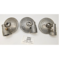 3 x SU T2 Fuel Bowl Lids diameter 2 3/8 inches 2 x right 1161 & 1 x left 1160