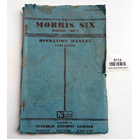 The MORRIS SIX (Series "MS) Operation Manual - used