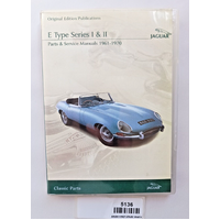 Jaguar E Type Series 1 and II Parts & Service Manuals 1961 1970 CD-ROM JHM 1119