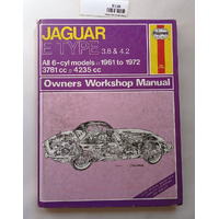 Jaguar E TYPE 3.8 & 4.2  6 Cylinder models HAYNES Owners workshop manual hard