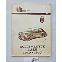 Rolls-Royce Cars 1940-1950 Brooklands Books original vintage softcover