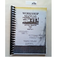 Aston Martin DB4 and DB4GT workshop manual reprint/copy