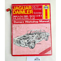 Hardcover Jaguar Daimler Sovereign XJ6 Series 1 2 & 3 1968-1986 Haynes Manual