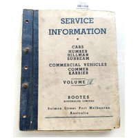 Folder of Rootes Service bulletins Humber Hillman Sunbeam Commer Karrier 1959-61