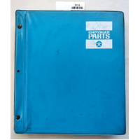 Original Chrysler folder with two Hillman  HB BC  parts list books 1967, 1968