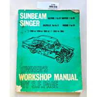 Sunbeam Singer Owners Workshop Manual by S F Page - Alpine Rapier Vogue Gazelle