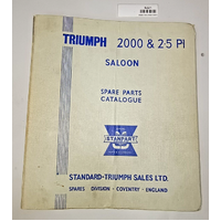 Original Triumph 2000 & 2.5 PI Saloon Spare Parts Catalogue